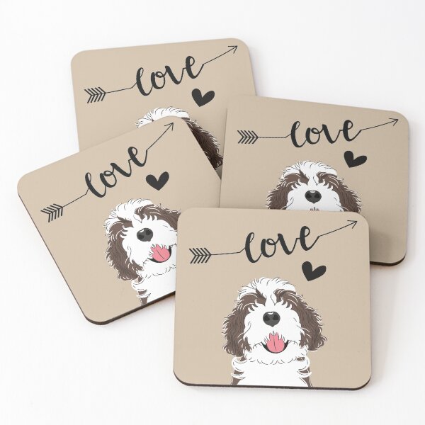Artikelvorschau, LIEBE gestromten Bernedoodle entworfen und verkauft von Lulupainting.