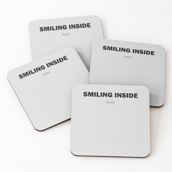 Item preview, Smiling inside (smiling inside, really) designed and sold by Juba Moni Store.