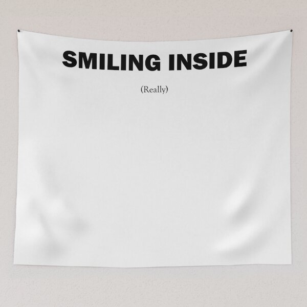 Item preview, Smiling inside (smiling inside, really) designed and sold by Juba Moni Store.