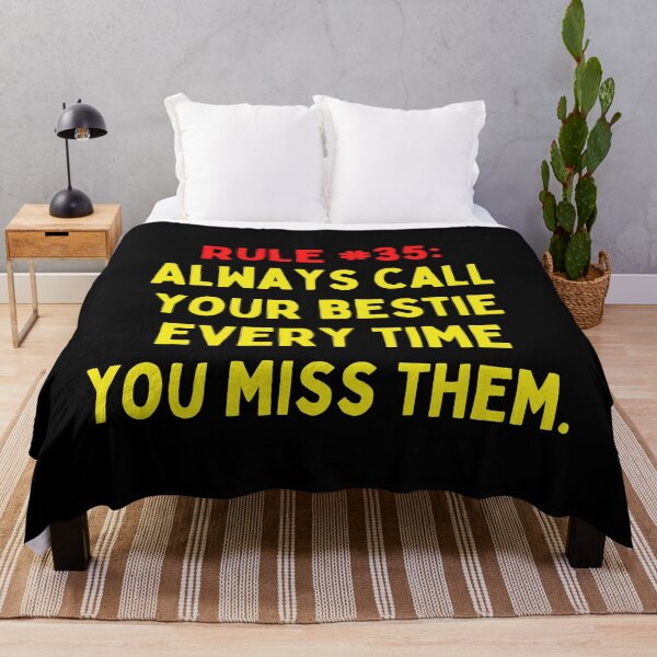 Item preview, Friendship Rule #35: Always call your bestie every time you miss them designed and sold by LiveAndGlow.