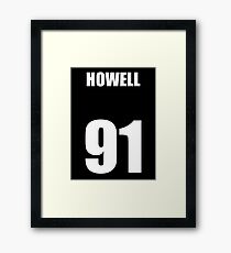 Dan Howell - White Framed Print
