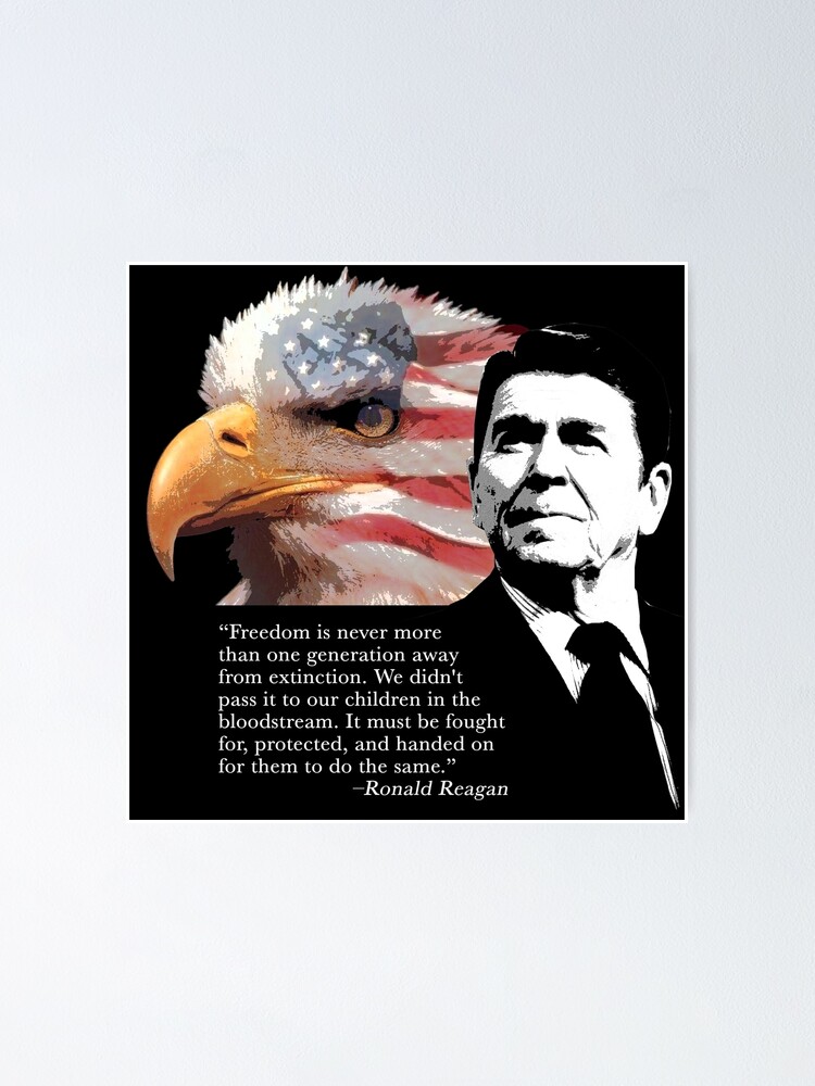 Freedom By Ronald Reagan Sign II main image 0