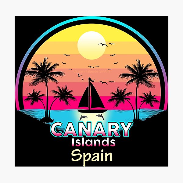 Item preview, Canary Islands Spain Summer Vacations designed and sold by Cuatrocaminos.