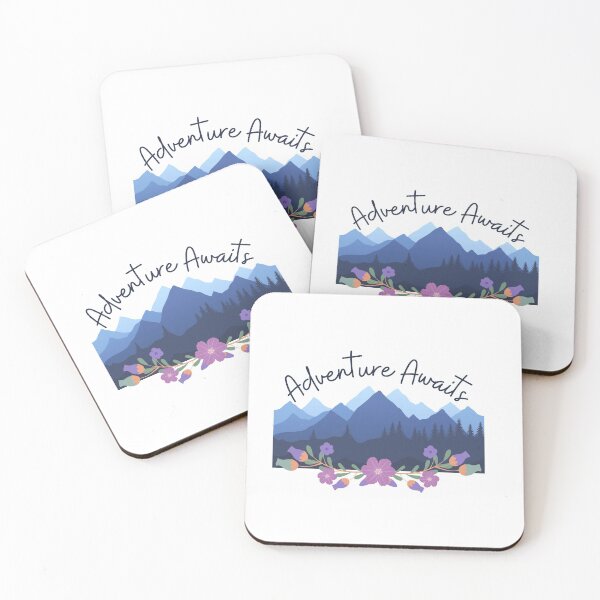 Item preview, Adventure Awaits | Outdoors Floral Flower Patterns My First Time Camping Eat Sleep Camp Repeat camping gang designed and sold by brinikki.