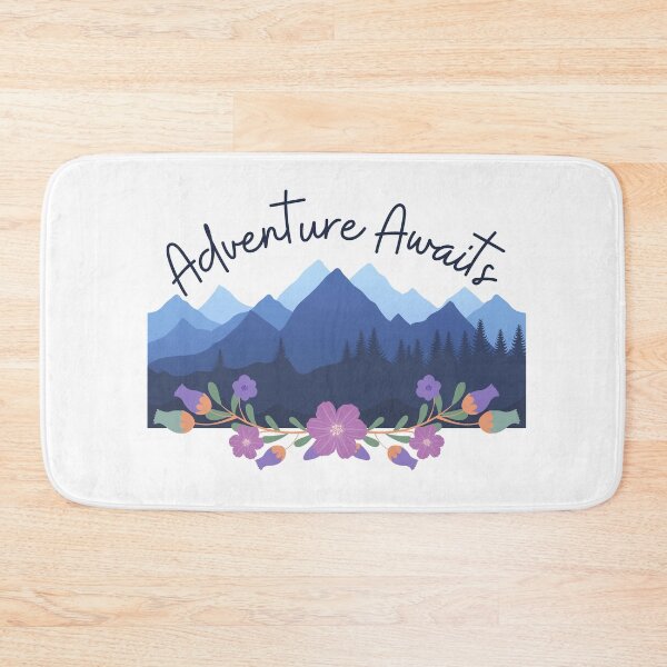 Item preview, Adventure Awaits | Outdoors Floral Flower Patterns My First Time Camping Eat Sleep Camp Repeat camping gang designed and sold by brinikki.
