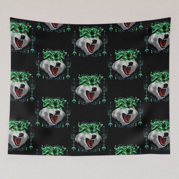 Item preview, animal wolf green  designed and sold by rmohrlock.