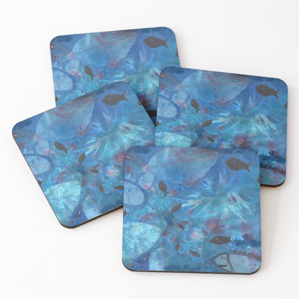 Item preview, Under the Sea Fiber Art Painting designed and sold by SillaHoekstra.