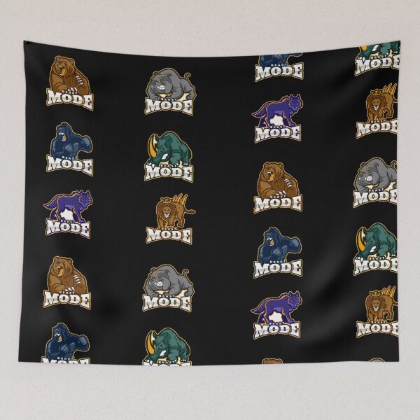 Item preview, Beast Mode Pack Black - Funny Gym designed and sold by GymWearDepot.