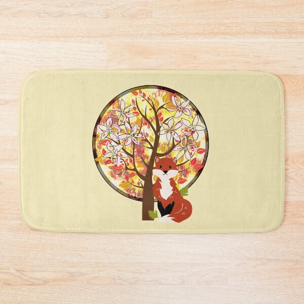 Item preview, Autumn Fall Fox With Leaves designed and sold by Designs By YL.