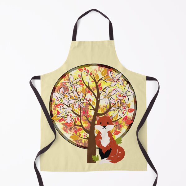 Item preview, Autumn Fall Fox With Leaves designed and sold by Designs By YL.