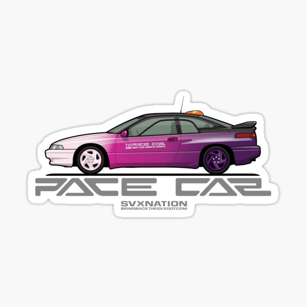 Subaru Alcyone SVX ICWS Pace Car / Safety Car Sticker