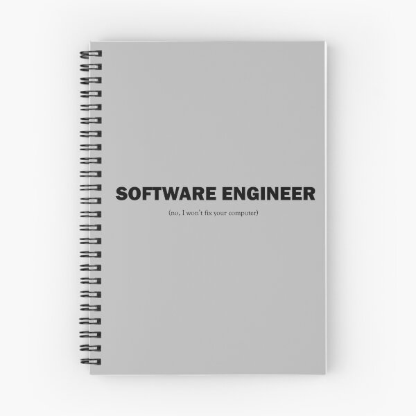Item preview, Software engineer (nop, I won't fix your computer), Engineer in systems (no, I won't fix your computer) designed and sold by Juba Moni Store.
