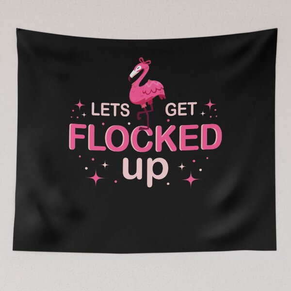 Item preview, Let's Get Flocked Up, One Flamingo Shirt, Flocking Flamingos, Pink Flamingo Bird, Flamingo Shirt, Flamingo Lover Gift designed and sold by UrbanJupiter1.