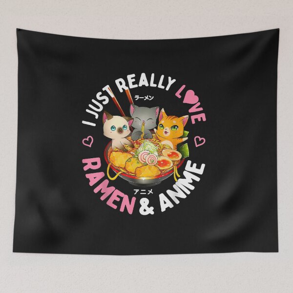 Item preview, I Just Really Love Anime And Ramen T-Shirt designed and sold by tinhpham.