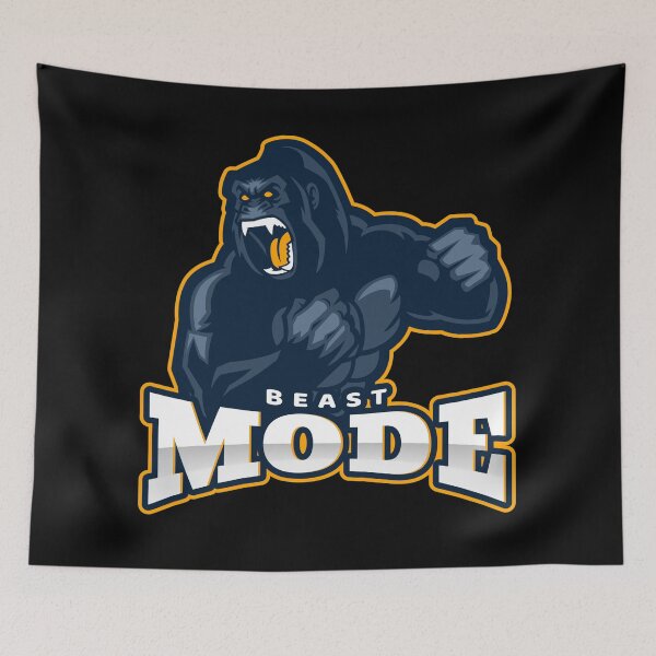 Item preview, Beast Mode Gorilla Black - Funny Gym designed and sold by GymWearDepot.