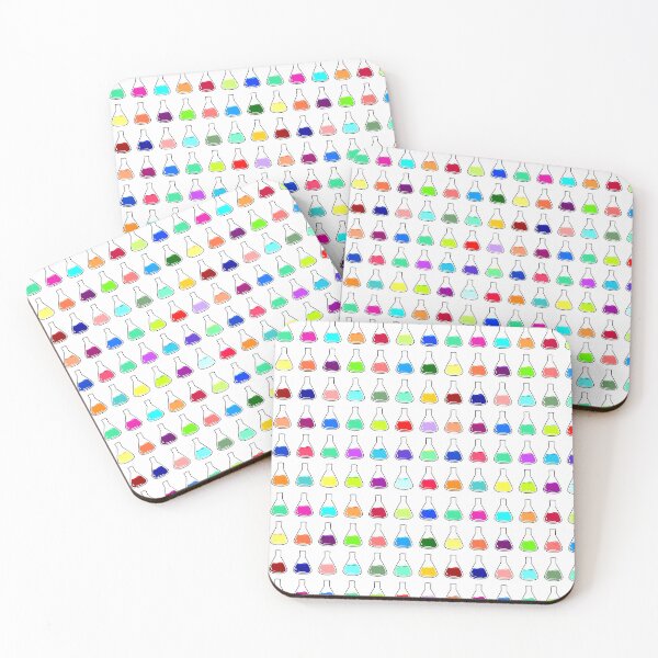 Item preview, Kaleidoscope of Flasks (White Background) designed and sold by Artsy-Chemist.