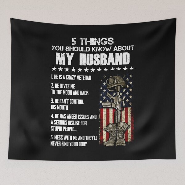 Item preview, 5 Things You Should Know About My Veteran Husband designed and sold by Pam140.