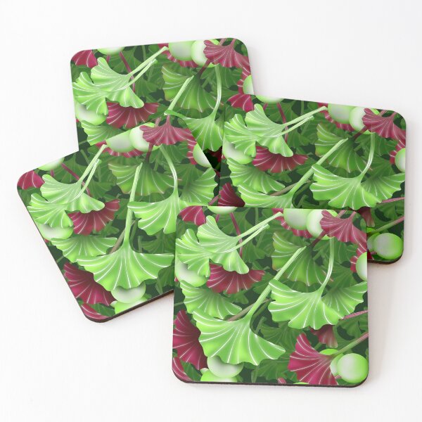 Item preview, O Ginkgo leaves pattern  designed and sold by TropicalHut.