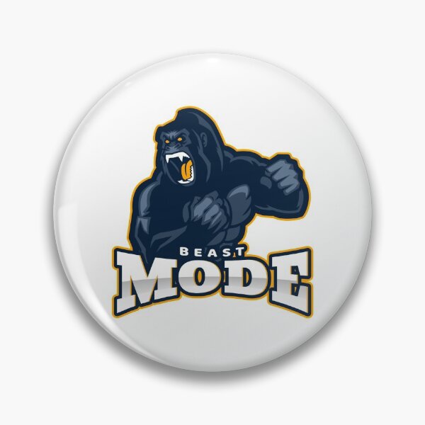 Item preview, Beast Mode Gorilla White - Funny Gym designed and sold by GymWearDepot.