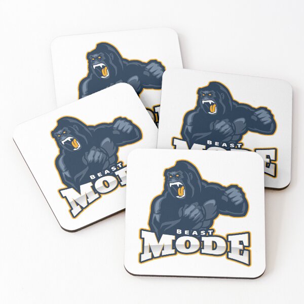 Item preview, Beast Mode Gorilla White - Funny Gym designed and sold by GymWearDepot.