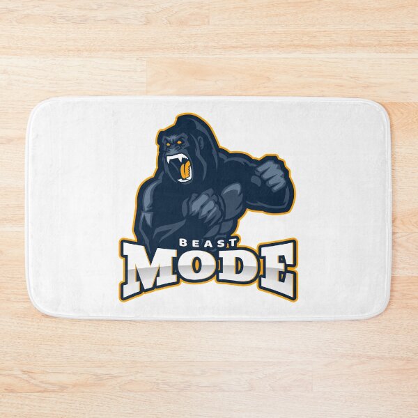 Item preview, Beast Mode Gorilla White - Funny Gym designed and sold by GymWearDepot.