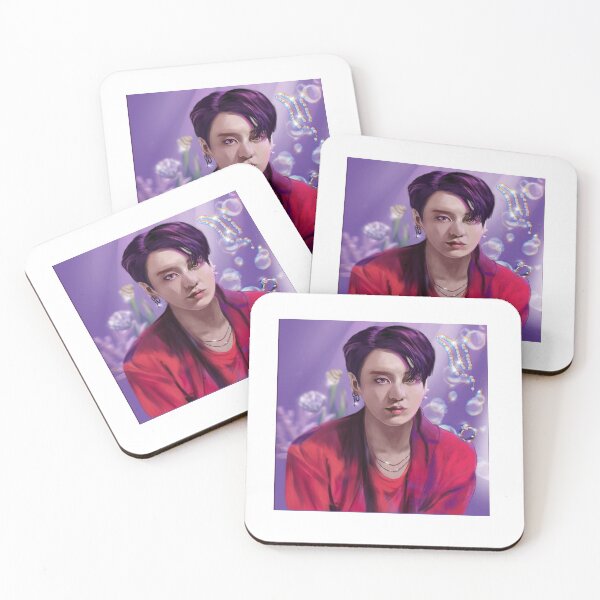 Item preview, BTS jungkook, jjk stickers mytime underwater purple portrait designed and sold by Krystal Li.