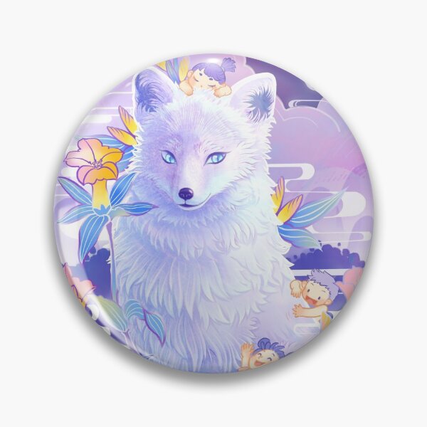 Item preview, mythical arctic fox with children Illustration designed and sold by JUNL-Design.