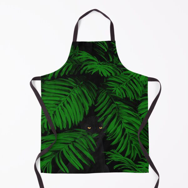Item preview, Sentinel, Tropical setting, Panther in palm leaves designed and sold by Glimmersmith.