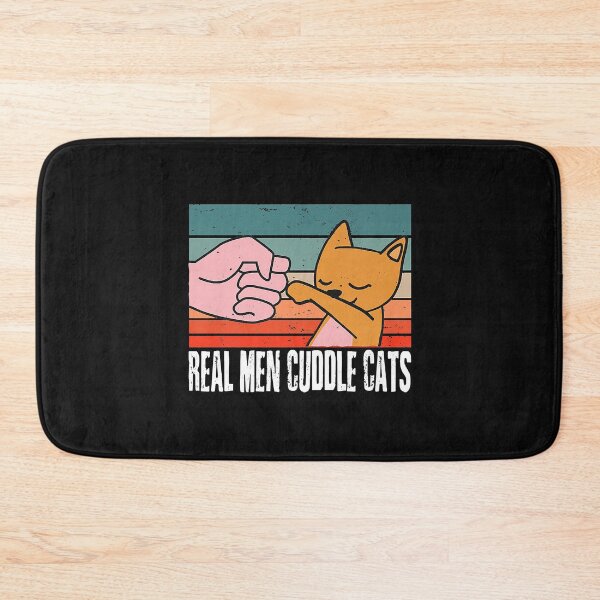 Item preview, Real Men Cuddle Cats T-Shirt  designed and sold by tinhpham.