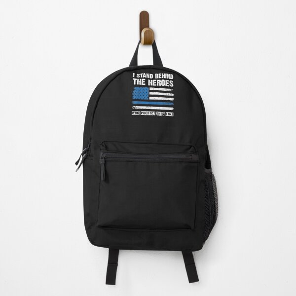 Item preview, I Stand Behind The Heroes - Blue Line Police Officer Cop designed and sold by kacymmg2.