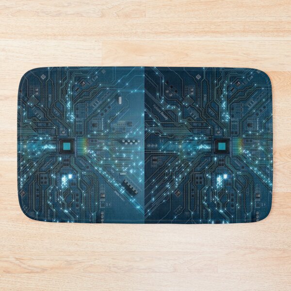Item preview, Glowing Lights Run Along The Paths Of The Future Ready Circuit Board designed and sold by Phantasmal-2-do.