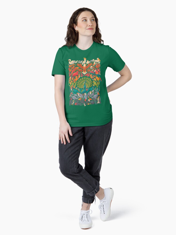 Imagen 4 de 7, Camiseta esencial con la obra Espectro aéreo: verde, diseñada y vendida por Waynem79.