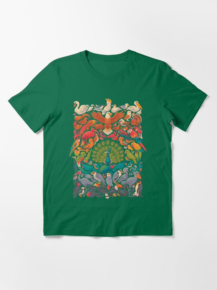 Imagen 3 de 7, Camiseta esencial con la obra Espectro aéreo: verde, diseñada y vendida por Waynem79.