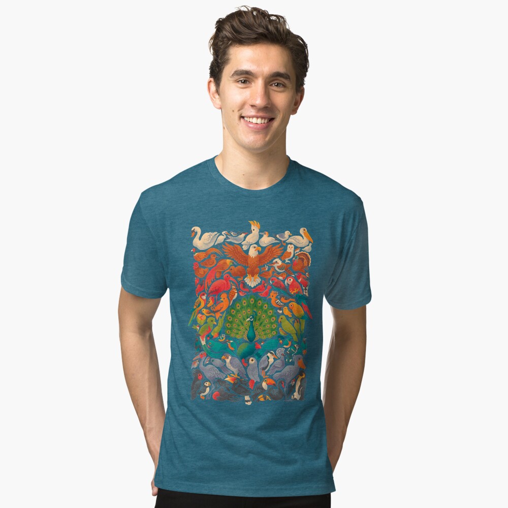 Vista previa del artículo con la obra «Camiseta de tejido mixto», diseñado y vendido por Waynem79.