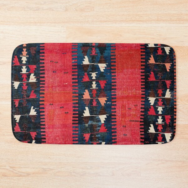 Item preview, Balikesir  Antique Turkish Kilim Print designed and sold by Vicky Brago-Mitchell®.