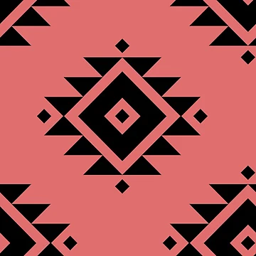 Artwork thumbnail, Aztec Symbol Pattern  by afrochic
