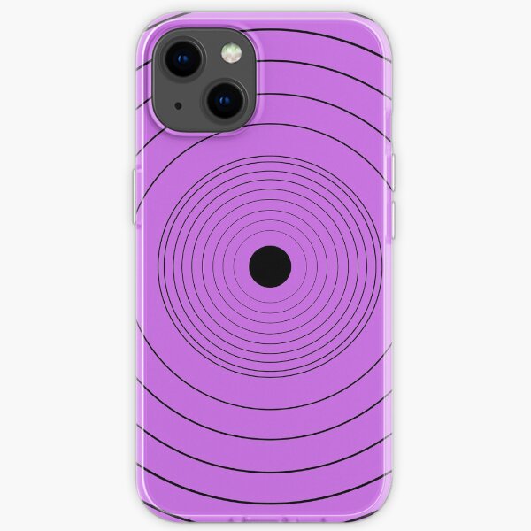 Purple Spiral iPhone Soft Case