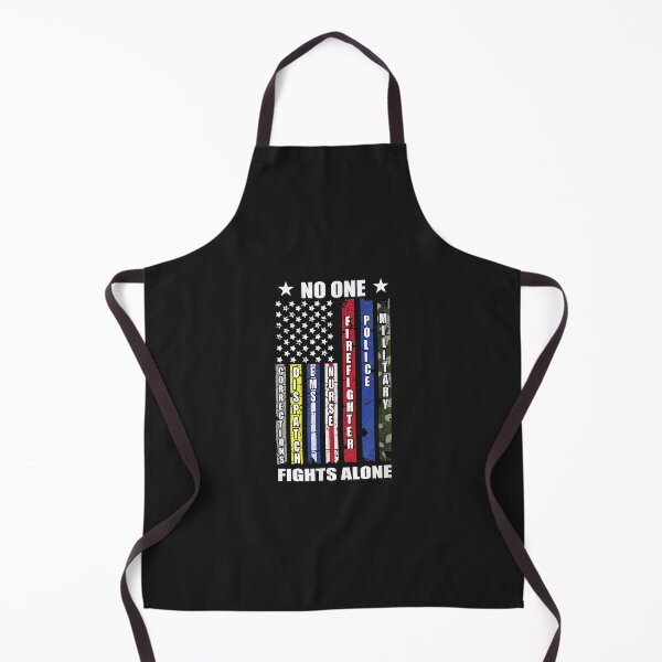 Item preview, No One Military Fights Alone Theme Police Nurse USA Flag designed and sold by kacymmg2.