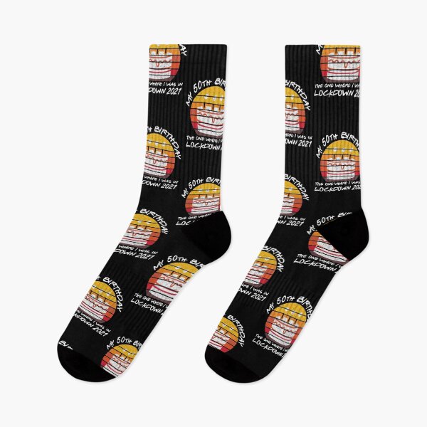 Item preview, My 50th Birthday - 2021 The One Where I was in lockdown retro sunset designed and sold by REApparelCo.