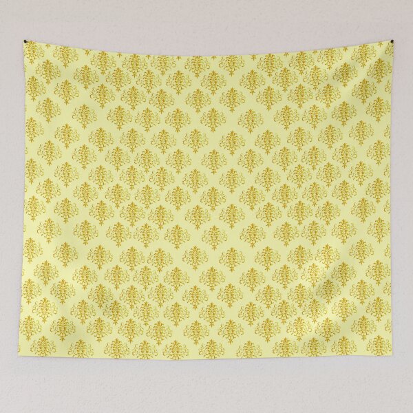 Item preview, Copy of  Lacey cream and gold jacquard pattern design designed and sold by Kestrelle.