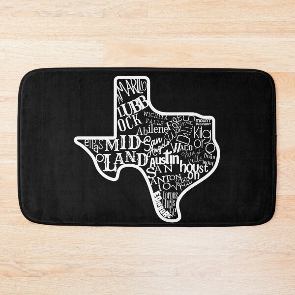 Item preview, State of Texas With City Names designed and sold by dmbdana.