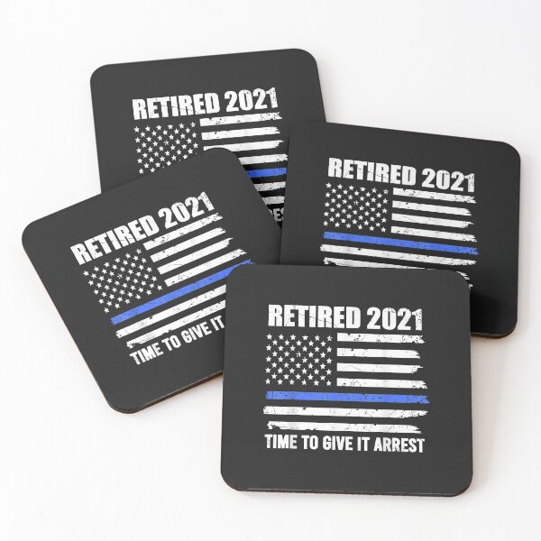 Item preview, Retired Police Officer American Flag Retirement Cop designed and sold by kacymmg2.