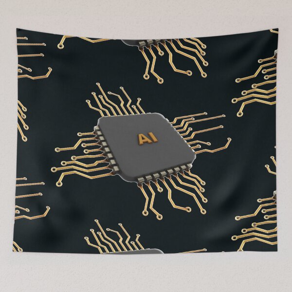 Item preview, Artificial Intelligence Microchip 3D designed and sold by Phantasmal-2-do.