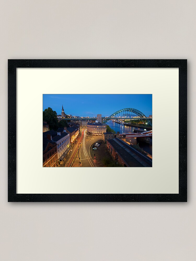 Alternate view of Sandhill, Newcastle upon Tyne at Dusk Framed Art Print