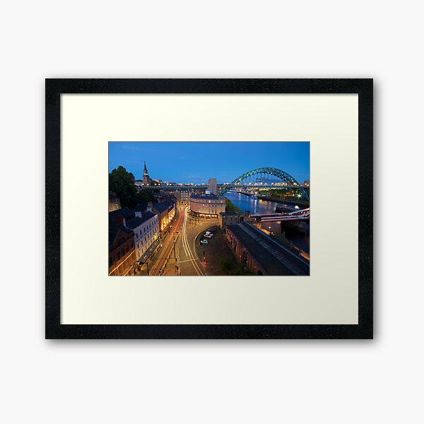 Sandhill, Newcastle upon Tyne at Dusk Framed Art Print