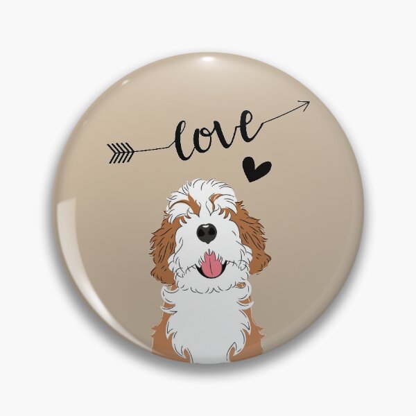 Item preview, LOVE Red Sable Bernedoodle designed and sold by Lulupainting.