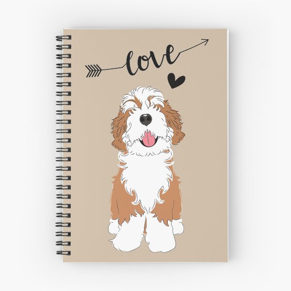 Item preview, LOVE Red Sable Bernedoodle designed and sold by Lulupainting.