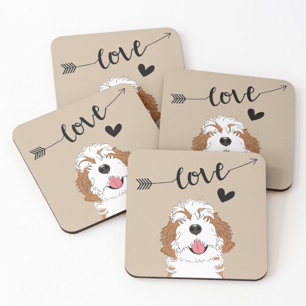 Item preview, LOVE Red Sable Bernedoodle designed and sold by Lulupainting.