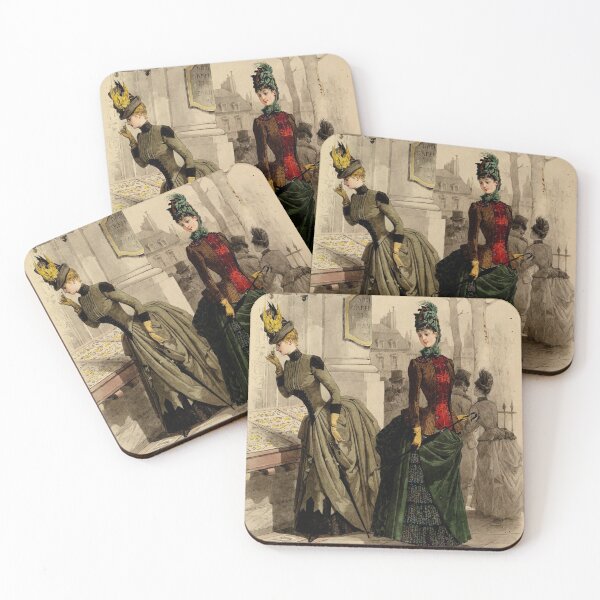 Item preview, Two Women in Day Dresses | Vintage Fashion designed and sold by KnightandMoon.
