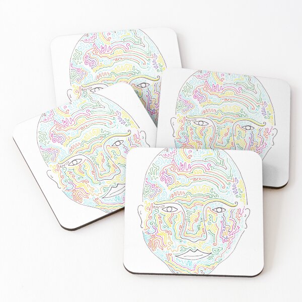 Item preview, Face coloured with lines designed and sold by golyair.